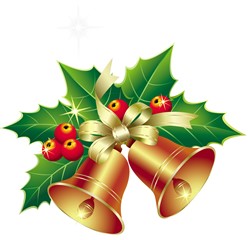 Christmas Bells with Mistletoe Ornament PNG Clipart 248 x 240.jpg